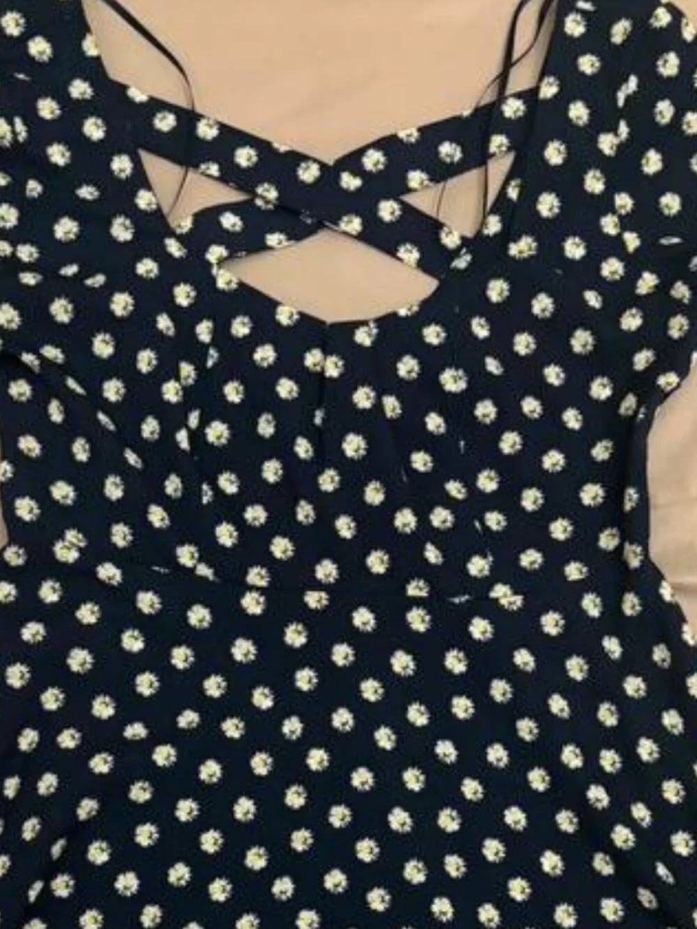 Black Daisy Floral Dress - Picture 2 of 3